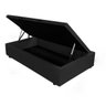 Base Cama Box Baú Solteiro com Pistão a Gás Premium 96x203 Corano:preto - 3
