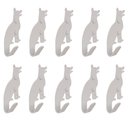 Ver imagem 1 de Kit 10 Ganchos De Parede Decorativo Pendurador De Bolsa C.B
