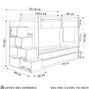 Ver imagem 4 de Treliche Infantil com Escada e Nichos Infix C06 Aveiro - Mpozenato