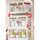 Ver mais imagens de Armario Organizador Dobravel 3 Andares Empilhavel Organizaçao Objetos Roupa Multiuso Quarto Casa Lav