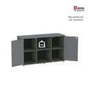 Ver imagem 7 de Armário Credenza 2 Portas Pivotante P25 Verde/Salvia/Grafito