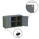 Ver mais imagens de Armário Credenza 2 Portas Pivotante P25 Verde/Salvia/Grafito