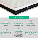 Ver imagem 2 de Cama Box Solteiro Cinza Colchão Dallas Molas Vstore 78x188