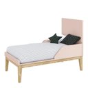 Ver imagem 4 de Berço Mini Cama Classic Rosa Fosco Pés Madeira Natural com Colchão D18 - Reller Móveis