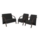 Ver imagem 1 de Conjunto Poltronas Vênus Braço Madeira Preto