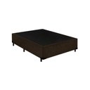 Ver imagem 2 de Cama Box Casal Colchão Mola Bonnel Belos Sonhos + Box Suede 60x138x188:marrom