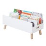 Kit 2 Porta Livros Revisteiro Infantil Pé Palito 40cm Branco - 3