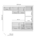 Ver imagem 4 de Cozinha Completa Meena 8 Portas 4 Gavetas 40250058 Branco - Politorno