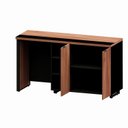 Ver imagem 3 de Aparador Frigobar Embutir Esquerdo Armário 2 Portas Pés em Metal Corporate