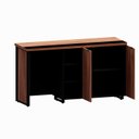 Ver imagem 5 de Aparador Frigobar Embutir Esquerdo Armário 2 Portas Pés em Metal Corporate