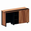 Ver imagem 4 de Aparador Frigobar Embutir Esquerdo Armário 2 Portas Pés em Metal Corporate