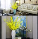 Ver imagem 7 de 10 Galhos Orquídeas Chuva de Ouro Grandes Artificial