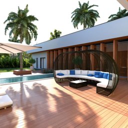 Cabana Luxo em Corda Náutica - Tecido Duna Cru - 5