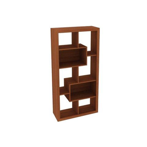 Estante de Livros E1712 c/ 2 Nichos Amêndoa - Tecno Mobili