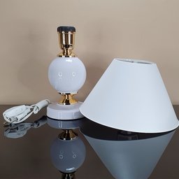 Abajur Moderno Decoração Quarto Sala Luminária Lâmpada White Branco - 3