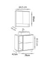 Ver imagem 6 de Conjunto Lívia 78 Cm com Espelheira - Fabribam Gabinetes