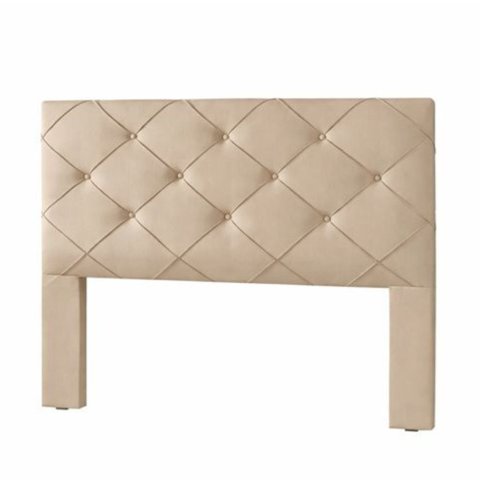 Cabeceira Estofada Ra Estofados Prime 160 Cm Bege Suede