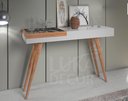 Ver imagem 2 de Aparador Decorativo 1,20m Mila Laqueado com Bandeja Espelhada Off White