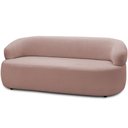 Ver imagem 1 de Sofá 3 Lugares Orgânico Sala de Estar Living 170cm Carmen F04 Veludo Rosê - Lyam Decor