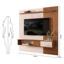 Ver imagem 4 de Painel para TV Cosmos 180 70" 181cm MDF-MDP Off White DJ Móveis