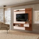 Ver imagem 2 de Painel para TV Cosmos 180 70" 181cm MDF-MDP Off White DJ Móveis