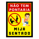 Ver imagem 1 de Quadro Decora para Banheiro "Não Tem Pontaria,Mija Sentado"