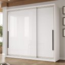 Ver imagem 1 de Guarda Roupa Casal 220cm com 3 Portas de Correr e 4 Gavetas 240837 Valência Politorno Móveis