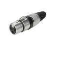 Ver imagem 2 de Kit 5 Peças Plug Xlr Cannon Fêmea Profissional