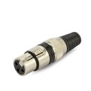 Ver imagem 1 de Kit 5 Peças Plug Xlr Cannon Fêmea Profissional