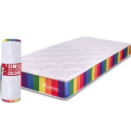 Colchão Solteiro BF D33 A Vácuo Ortopédico Espuma Certificada 88x188x17cm  - 1