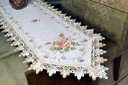Ver imagem 1 de Caminho de Mesa com Flores Marrom - 1,80 M Arte & Tear