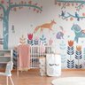 Papel de Parede Coleção: Florais e Natureza - Infantil Árvore e Animais 1dbda2d - 1