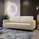 Ver imagem 3 de Sofá Kayrós 1,45M 2 Lugares D05 Linho Bege - Mpozenato