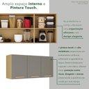Ver imagem 7 de Armário Aéreo de Cozinha 3 Portas Bella Cinza/Jequitibá/Granizo