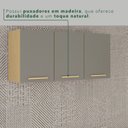 Ver imagem 6 de Armário Aéreo de Cozinha 3 Portas Bella Cinza/Jequitibá/Granizo