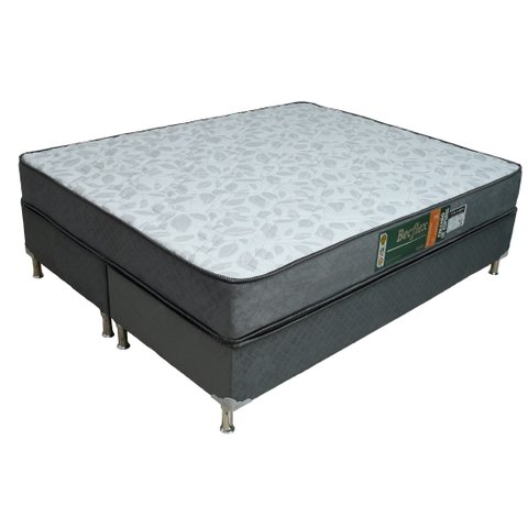 Conjunto Box Completo Queen Becflex Titan Diamond 1,58 X 1,98 X 0,50 (cama Box + Colchão)