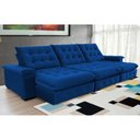 Ver imagem 1 de Sofá Coliseu Super Pillow 3,70m Azul