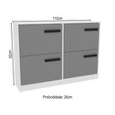 Ver imagem 4 de Sapateira Lisboa 4 Portas Cinza/branco - Politorno