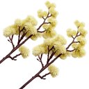 Ver imagem 1 de Kit 2 Plantas Artificiais Mamona Jardim Ornamental de 70cm