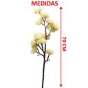 Ver imagem 5 de Kit 2 Plantas Artificiais Mamona Jardim Ornamental de 70cm