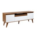 Ver imagem 5 de Rack 150cm MDF Freijo com Branco Dallas - On Móveis