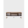 Rack 150cm Mdf Freijo com Branco Dallas - On Móveis - 5