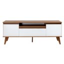 Ver imagem 4 de Rack 150cm MDF Freijo com Branco Dallas - On Móveis