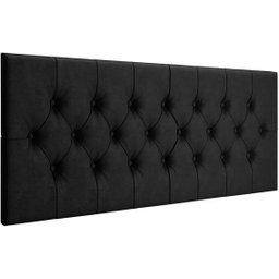 Cabeceira Estofada Painel Casal Dubai:160/preto - 3