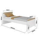 Ver imagem 3 de Cama de Solteiro 80cm x 193,5cm Lorenza Branco
