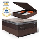 Ver imagem 4 de Cama Box Baú com Colchão de Espuma Mega Pillow Queen 158 Cm