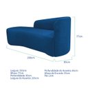 Ver imagem 3 de Kit Divã Recamier Orgânico França 250cm Lado Esquerdo e 2 Poltronas Amore Linho