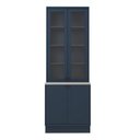 Ver imagem 7 de Cristaleira 80cm 100% MDF com Tampo Sevilha Azul/Órion/Cinza Argila