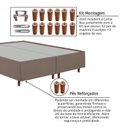 Ver imagem 7 de Cama Box Queen Estofada em Madeira Maciça Base Reforçada Santorini Espresso Móveis Marrom
