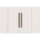 Ver imagem 4 de Guarda Roupa Casal 6 Portas e 2 Gavetas C/ Pés Cb02m569 Canela - Kappesberg